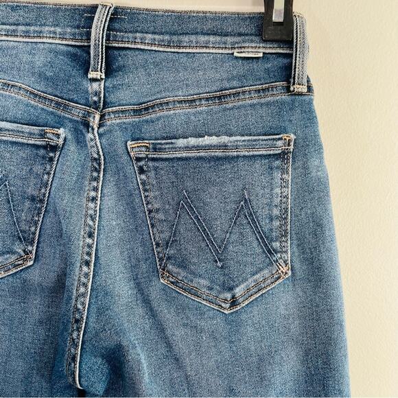 Mother Jeans The Tomcat Ankle High Rise Straight Leg Distressed 24 Roughing It - Picture 11 of 15